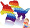 HOUT® 2 Packs Poppit Pop Fidget-Toy Set - Bubble Popet Antistress Spielzeug | Figetttoys Autismus braucht druckentlastendes Spielzeug Regenbogen