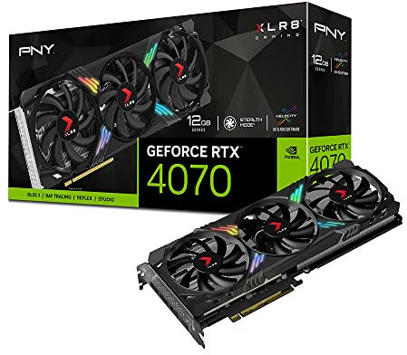 PNY GeForce RTX™ 4070 12GB XLR8 Gaming Verto Epic-X RGB™ Triple Fan Grafikkarte DLSS 3