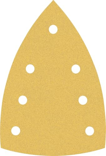 Bosch 50x EXPERT C470 Schleifpapier mit 7 Löchern (für Farbe auf Holz, Hartholz, Ø 100x150 mm, Körnung 120, Professional Zubehör Multischleifer)