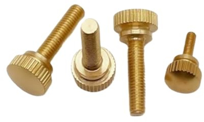 SEIDER 2-5 Stück M3 M4 M5 M6 Rändelschrauben aus reinem Messing handfest anziehen Kupferdreh-Rändelschrauben Computergehäuseschraube Rändelschraube(M3X16 5PCS)