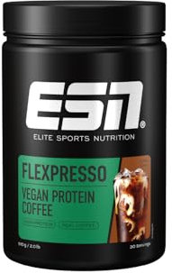 ESN Vegan Flexpresso Protein Coffee, Coffee, 910 g, 30 Portionen, Sojaproteinisolat mit Instantkaffee und Mandelprotein, mit bis zu 23 g Protein pro Portion - made in Germany
