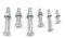 SHUNCHG 20 Piezas Tornillos de Cabeza Redonda Plana Tornillos Perno de Carruaje M5×50 Galvanizados con Tuerca Hexagonal Brida Acero al Carbono Tornillos M5