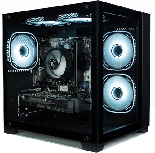 ionz Gaming PC - AMD Ryzen 5 5500, RTX 3050 6GB Graphics Card, 16GB RAM, 500GB SSD, Windows 11, 500W PSU (KZ900 V2, Black)