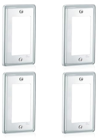 Watreketal Ensemble De Couvercles Boîte Électrique en Métal Pratiques avec Construction Robuste en Alliage Galvanisé pour Prises Rectangulaires 4x2 Pouces Couvercle Sortie Sécurité