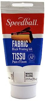 Speedball Art Products Company Stoff Tinte, weiß, 60 ml