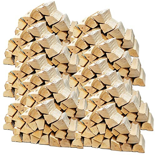 Flameup Brennholz Buche, Kaminholz mit Rinde, Buchenholz, Feuerholz für Ofen, Kamin, Kaminofen, Feuerschale, Grill, Holzscheite 25 cm, getrocknet, Menge:400 kg