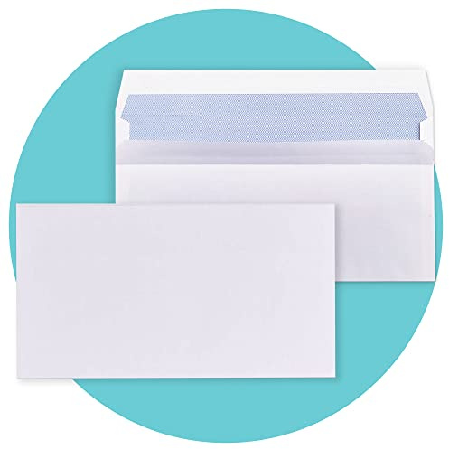 Triplast 20 x DL White Self Seal Security Envelopes (Size: 110x220mm) | Fully Opaque, Self Sealing & Printer Safe Mailing Paper Envelopes | Ideal for Everyday Home, Office & Commercial Use