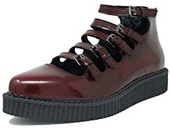 T.U.K Multi-Strap Pointed Mary Jane Creeper