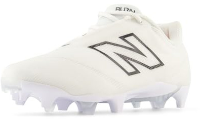 New Balance Women's BurnX4 Lacrosse Shoe, White/Black, 11 M
