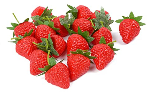 20 Pezzi Fragole Artificiali Di Frutta Finta Realistiche Rosse Artificiali Frutta Plastica Artificiali Realistici Di Plastica Fragole Per Casa Cucina Modello Hotel Decorazione