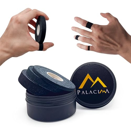 3x Esparadrapo Deportivo Dedos, Cinta de dedos (+41m) Finger tape para Escalada, BJJ, Voleibol, Boxeo, Fútbol, Balonmano, Rugby, MMA, Portero