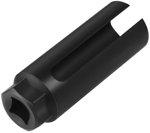 Zocipro Oxygen Sensor Socket with Side Wire Cutout, 3/8 Drive x 7/8 (22mm) 6-Point Oxygen Sensor Socket, Universal Oxygen Sensor Removal Tool for Most Car to Prevent Wire Damage (Wire Cutout 10mm)