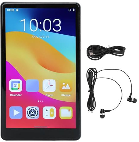 64GB MP3 MP4-spelare med Bluetooth och Wi-Fi, Android 11 MP3 MP4-spelare med 5,0-tums Pekskärm och Högtalare, MP3-musikspelare med FM-radio, Inspelning, E-bok