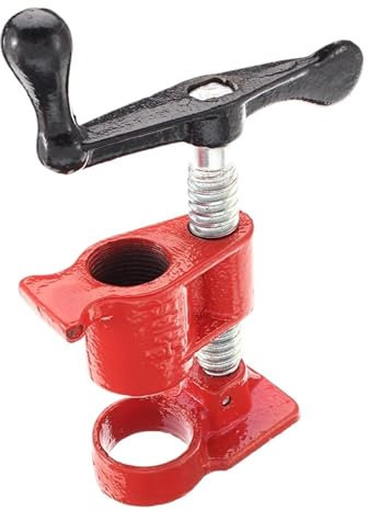 Rohr Schraubzwingen Rohrklemme for Schnellspann-Holzkleberohrbefestigung, Handkurbel, feste Werkbank Holzbearbeitung Klemme