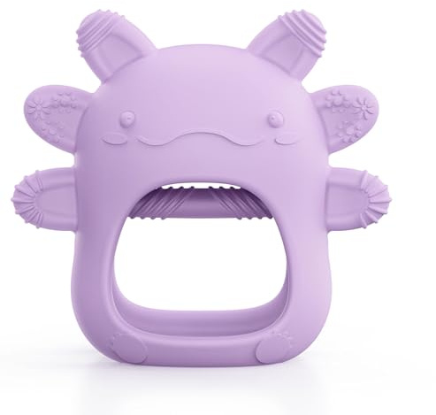 akolik Mordedor Bebe, Guantes Molares de Silicona para bebés, Juguete Agarrar, Accesorio de Enfermería la Dentición sin BPA para Bebés de más de0 3 6 9 12 Meses