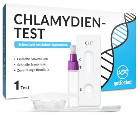 GetTested Chlamydia Test Kit, at-Home Rapid Test for Men and Women, Private Intimate Health Screening, Discreet and Reliable Results Within 10 Minutes, Easy Urine Self Test Kit