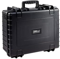 B&W International Transportkoffer Outdoor 6000 (PP.326) Schwarz – Leerkoffer – Wasserdicht (IP67), staubdicht, schlagfest, extrem robust