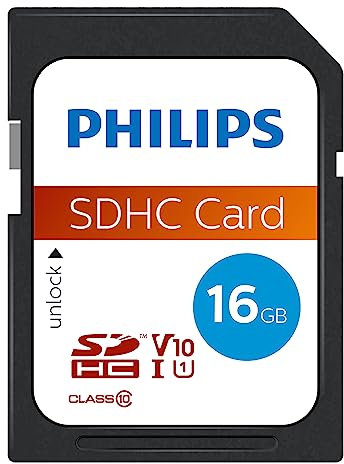 Philips SD C10, Tarjeta de Memoria SDHC de 16 GB