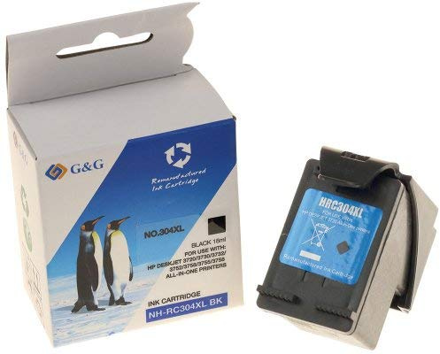 G&G kompatible Druckerpatrone als Ersatz für HP 304XL Schwarz