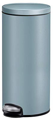 EKO Eva Kitchen Bin 30 Litres, Pedal Rubbish Bin with Removable Inner Bucket, Soft Close Lid, Perfect for Kitchen & Home, Titanium Blue