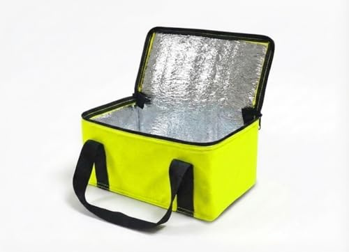 Provance Kühltasche Einkaufstasche Isoliertasche Kühlbox 9,5L Picknicktasche Isolierbox faltbar Picknicktasche Strandtasche (Gelb)