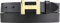 BELTINGER Damen-Gürtel HANNA aus Vollrindleder 3 cm | Schmaler Ledergürtel für Damen 30mm | Gold glänzend | Schwarz 85cm