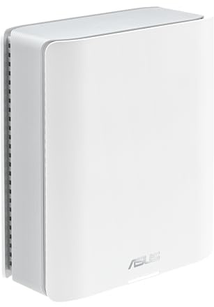 ASUS ZenWiFi BT8 Tri-Band WIFI 7 (802.11be) Smart AiMesh Extendable Router 1er Pack (6 GHz WLAN, 14 Gbps, bis zu 275m² Abdeckung, Dual 2.5G Ports, Kindersicherung, VPN) weiß