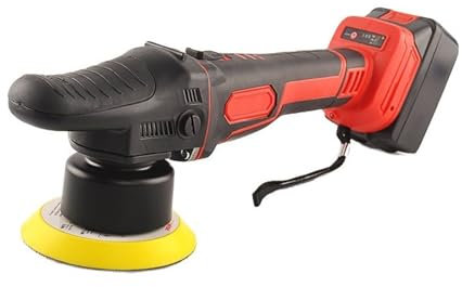 MYVVKIA Pulidora portátil de 5 Pulgadas, 400 W, 20 V, de Doble acción, inalámbrica, sin escobillas, para Coche, pulidora con batería de 4,0 Ah, órbita de 8 mm, para pulir, encer