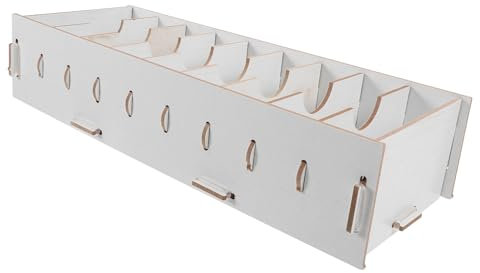 HAPINARY Visitenkartenhalter Aus Mdf Weiß Modern Business Card Organizer Box Schreibtisch Aufbewahrungsbox Büro Namenskartenständer Desktop Organizer Robust Langlebig Design