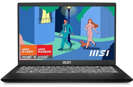 MSI Modern 15 B7M-460IT, Notebook 15.6 FHD 60Hz, AMD Ryzen 5 7430U, AMD Graphics, 16GB RAM DDR4 3200MHz, 512GB SSD M.2 PCIe3, WiFi 6E, Win 11 Home [Layout e Garanzia ITA]