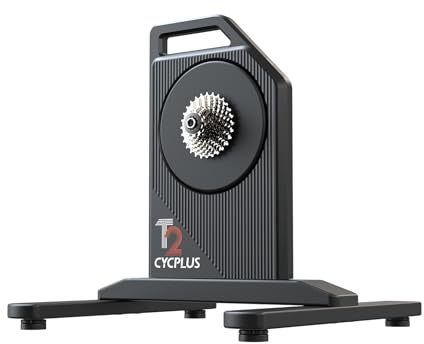 CYCPLUS T2H Cyclette - Motore brushless 2200 W, simulazione 20% pendenza, doppia modalità BLE/ANT+, commutazione virtuale, triplo isolamento acustico con doppia ventola