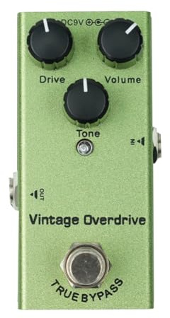 Qyrugcxs Electric Guitar Effects Pedal Vintage Overdrive Fuzz Distortion Analog Delay Ultimate Drive Bass Guitar Pedals Vintage Overdrive