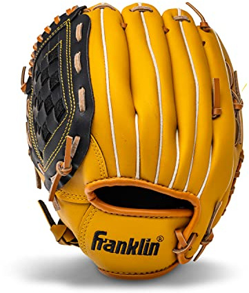 Franklin Sports Field Master Series Baseball Gloves, Left Handed Thrower, 10.5