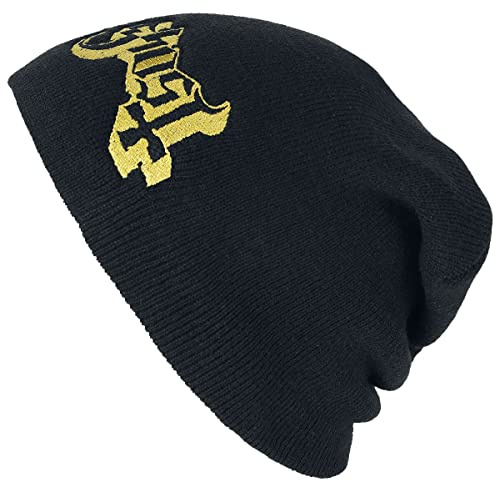 Ghost Logo Unisex Mütze schwarz 100% Polyacryl Band-Merch, Bands, Festival, Geschenke