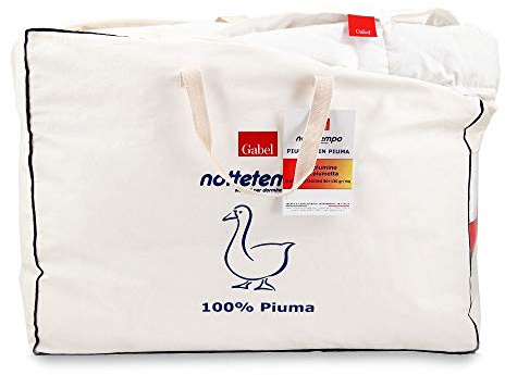 Gabel Piumino in piuma d'oca MATRIMONIALE nottetempo 90% piumino 10% piumetta QUATTROSTAGIONI 250 * 200 + tavoletta profumo biancheria per armadi by biancocasa