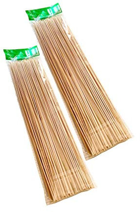 PINI Lot de 200 brochettes en bambou 20 cm