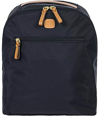 Bric's Mittelgroßer Nylon-Rucksack X-Kollektion, mit Trolleygriff-Halteschlaufe, Leicht, Robust & Wasserdicht, Verstellbare Schulterriemen, Ideal für den Täglichen Gebrauch, Größe: 29x35x13, Ozeanblau