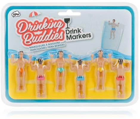 All Around The World Drinking Buddies Glasmarker Mehrfarbig Einheitsgröße