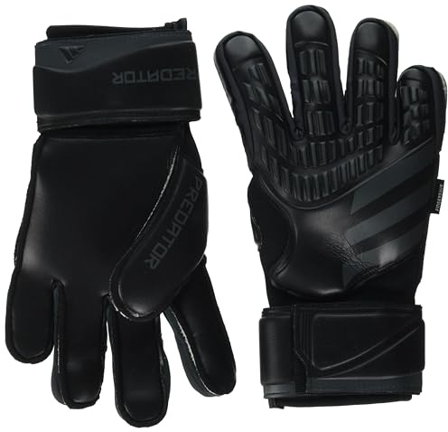Adidas Unisex Match Fingersave Goalie Gloves, Black/Black, 8