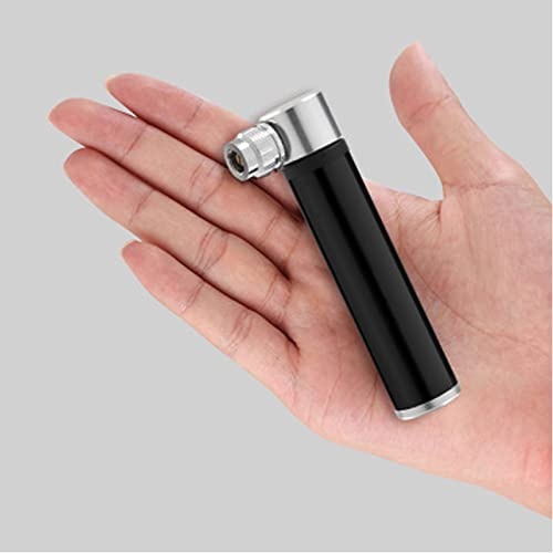 KENANLAN Mini cykelpump aluminiumlegering bärbar högtrycksdäckpump för vägcyklar mountainbikes basket fotboll svart