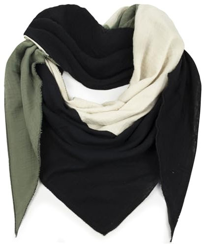 Glamexx24 XXL Damenschal Damenhalstuch viele Farben Unisex Dreiecksform Extra groß Sommerschal Herbstschal dünner Schal weich viele Farbkombinationen Leichter Schal