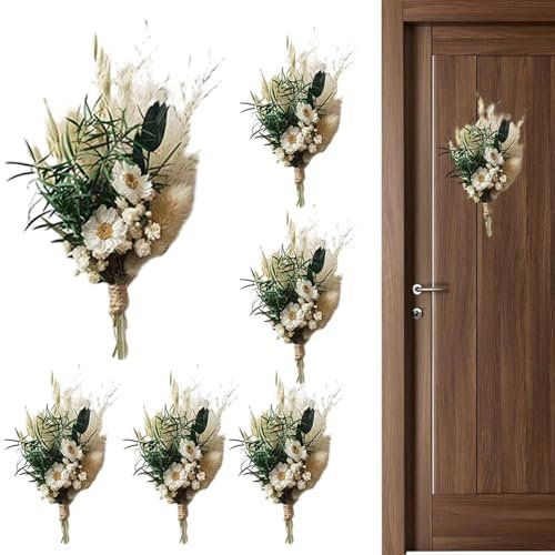 Bouquet da sposa - Bouquet di decorazioni di fiori secchi, decorazioni per la tavola di fiori secchi | Bouquet di decorazioni floreali naturali essiccate con fiori secchi, bouquet di fiori secchi