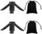 Mini Trépied, Trépied de Table, Trepied Smartphone, Mini Trepied Appareil Photo, avec Vis 1/4 et Sac à Cordon, pour Telephone, Appareils Photo Reflex et Gimbal Stabilsateur, 2PCS, Noir