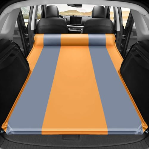 YUEGOO Auto Kofferraum Luftmatratze für Hyundai Tucson 2004-2009, Verdickte Aufblasbare Auto Matratze Kofferraum Autobett für Camping/Outdoor/Reisen Isomatte Auto Zubehör,A-ORANGE