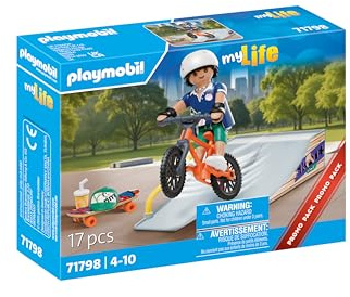 PLAYMOBIL 71798 Snowboarder Avec Glisse Rampe