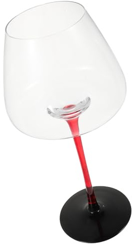 WEKADRIN Copas de Vino Tinto de Cristal Transparente de 710 Ml, Copa de Borgoña con Tallo Alto Reutilizable para Cata y Celebraciones, Vaso Elegante para Hogar y Fiestas
