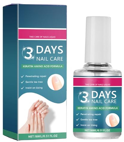 3 Days Nail Care - Nails Strengthener for Weak and Damaged Nails, Nail Care Oil, Daily Strengthening Nourishment,Nail Growth Serum for Dry, Brittle Nails, Supports Healthier-Looking Nails