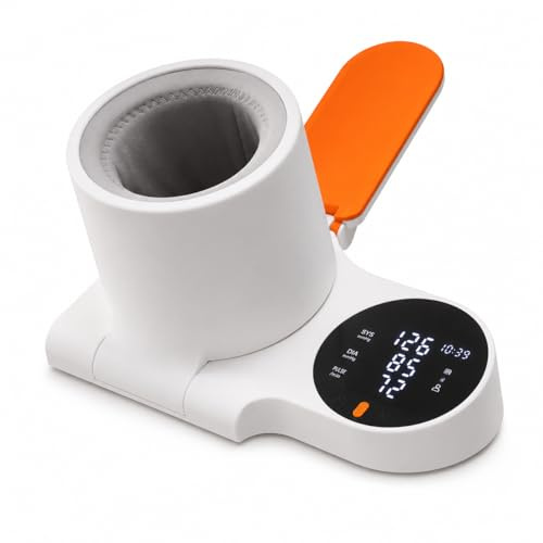 Zdeer Misuratore Pressione da Braccio, Sfigmomanometro Digitale Elettronico con Bracciale 18-35 cm, Display LED, Memoria 2 Utenti, Voce e Batteria Ricaricabile 1500mAh