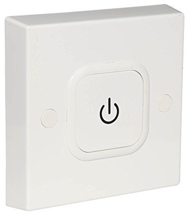 Lowenergie Energy Saving Time Lag Switch, 1 sec–2 hr Adjustable Delay, 13 A Rated, 3 Wire Touch Timer, Ideal for Lighting, Fans, Heaters, Communal & Commercial Use