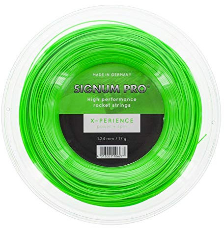 Signum Pro Unisex – Erwachsene Xperience Saitenrolle 200m-Neongrün Tennis-Saite, neongrün, One Size